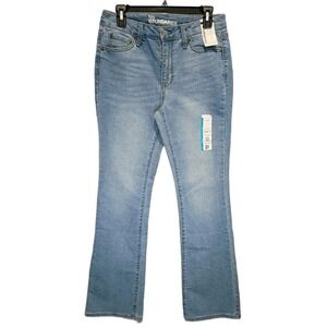 No Boundaries Mid Rise Bootcut Womens Size 8 Jeans Light Wash Denim Stretch NWT